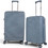 Playbags Collection 1206 Σετ Βαλίτσες 2τμχ Καμπίνας & Μεσαία Γαλάζιες