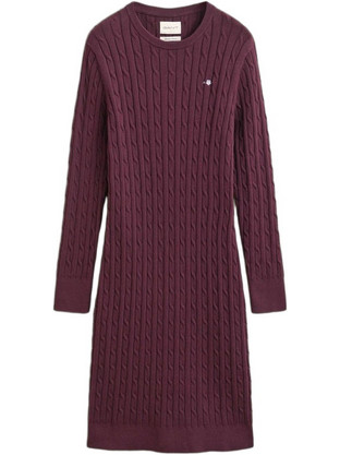 Gant Mini Καθημερινό Φόρεμα Πλεκτό Μπορντό 3GW4502093-667