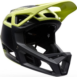 Fox Proframe Rs Aura CE Κράνος Ποδηλάτου Βουνού / Downhill Full Face MIPS Lime Μαύρο