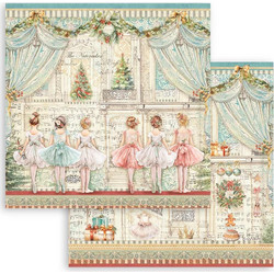 Stamperia Ballet Χαρτόνι Πολύχρωμο 30.5x30.5cm SBB10170