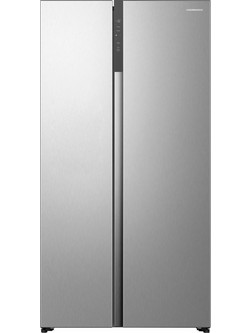 Heinner HSBS-HS544NFINVXE++ Ψυγείο Ντουλάπα 544lt Full No Frost Υ178.6xΠ91.1xΒ61.5cm Inox