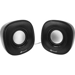 Kisonli V350 Ηχεία Υπολογιστή 2.0 6W Μαύρα