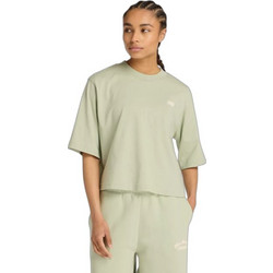 New Balance Linear Heritage Γυναικείο Αθλητικό Crop Top Πράσινο Mint WT53526-GASL