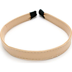 Στέκα Μαλλιών από Δερματίνη Εκρού STKFON182BEIGE