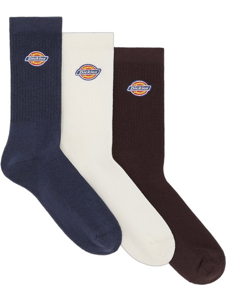 Dickies Valley Grove Ανδρικές Κάλτσες Navy Μπλε 3Pack DK0A4X82NV0