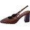Celestino Γόβες Slingback Λουστρίνι με Χοντρό Ψηλό Τακούνι Καφέ WU1760.A046.2