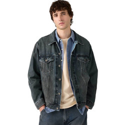 Levi's Ανδρικό Μπουφάν Τζιν Ανθρακί A5782-0132