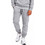 Clever Ανδρικό Παντελόνι Φόρμας Fleece με Λάστιχο Γκρι FA26340-GRM