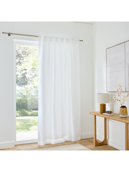 La Redoute Κουρτίνα με Θηλιές 135x180 Lincot 351461822 Λευκή