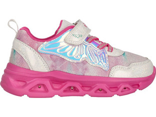 Zig-Zag Παιδικά Sneakers με Φωτάκια Μπεζ Φούξια Z264424-4001