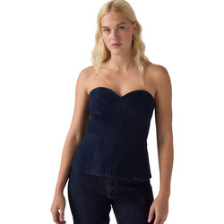 Levi's Γυναικείο Καλοκαιρινό Top Τζιν Navy Μπλε 0082T-0000