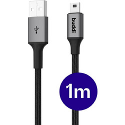 Buddi Καλώδιο Braided USB-A Mini Male to USB-A Male 1m 8719246550843