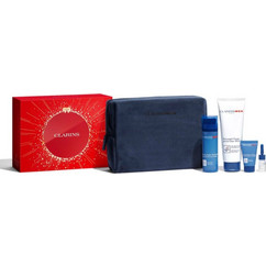 Clarins Men Super Moisture Gel 50ml + Active Face Wash 125ml + Shave & Beard Oil 3ml + Balm 12ml