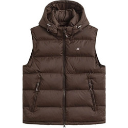 Gant Αμάνικο Ανδρικό Μπουφάν Χειμωνιάτικο Puffer Καφέ 3G7006663-217