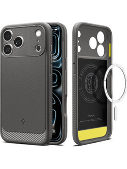 Spigen Rugged Armor Magsafe Back Cover Grey (iPhone 18 Pro / 17 Pro)