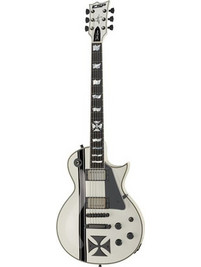 ESP James Hetfield Iron Cross Ηλεκτρική Κιθάρα Single Cut με Μαγνήτες HH & Ταστιέρα Ebony Snow White