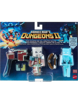 Mattel Minecraft Mc Illager Bos & Skeleton