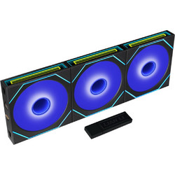 Lian Li Uni Fan SL-INF Flex Case Fan 120mm ARGB με Σύνδεση 3-Pin 4-Pin PWM 3τμχ Black