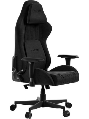 Hator Darkside 3M Καρέκλα Gaming Υφασμάτινη με Ρυθμιζόμενα Μπράτσα Μαύρη HTC3010M