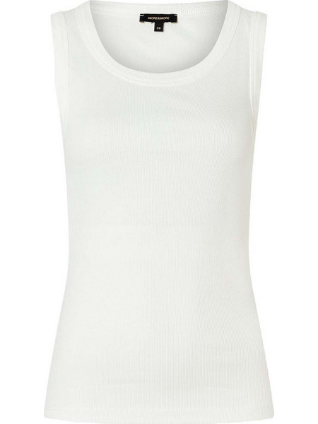 More & More Γυναικείο Καλοκαιρινό Top Ριπ Λευκό 51050013-0041