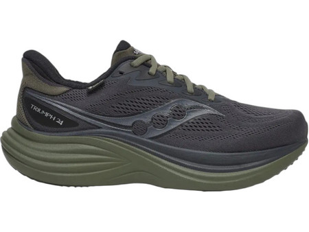 Saucony Triumph 24 GTX Ανδρικά Αθλητικά Παπούτσια για Τρέξιμο Ανθρακί S101651-1001
