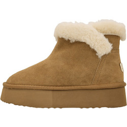 Gianna Kazakou Thammel Γυναικεία Μποτάκια Suede Μπεζ με Γούνα AN8531.2605.K