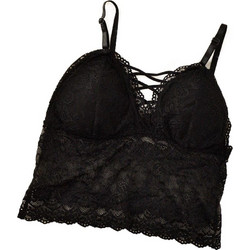 Potre Bralette με Ελαφριά Ενίσχυση χωρίς Μπανέλα Μαύρο 8360