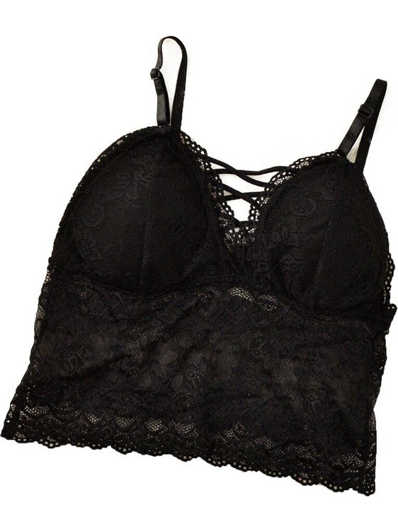 Potre Bralette με Ελαφριά Ενίσχυση χωρίς Μπανέλα Μαύρο 8360