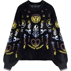 Scotch & Soda Γυναικεία Πλεκτή Μπλούζα Μαύρη U9B01790T