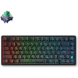 Mchose Jet 75 Topographic Μηχανικό Gaming Πληκτρολόγιο TenKeyLess με Kailh Magnetic God Διακόπτες RGB Black