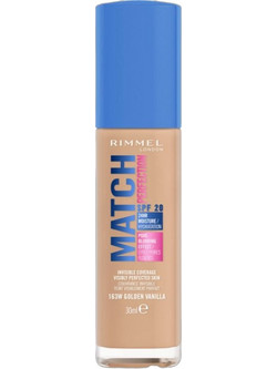 Rimmel Match Perfection 163W Golden Vanilla Liquid Make Up SPF20 30ml