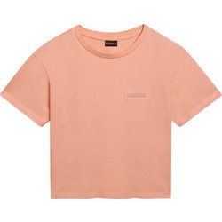 Napapijri Γυναικείο Αθλητικό Crop Top Κοραλί NP0A4HOE-P1I