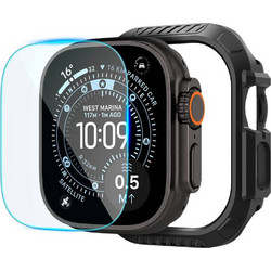 Spigen Lock Fit Πλαστική Θήκη με Προστασία Οθόνης για Apple Watch Ultra 49mm Μαύρη