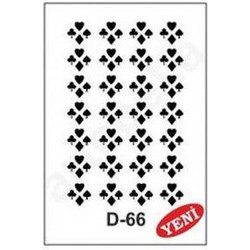 Artebella Στένσιλ Σχέδια Τράπουλα 20x30cm D-66