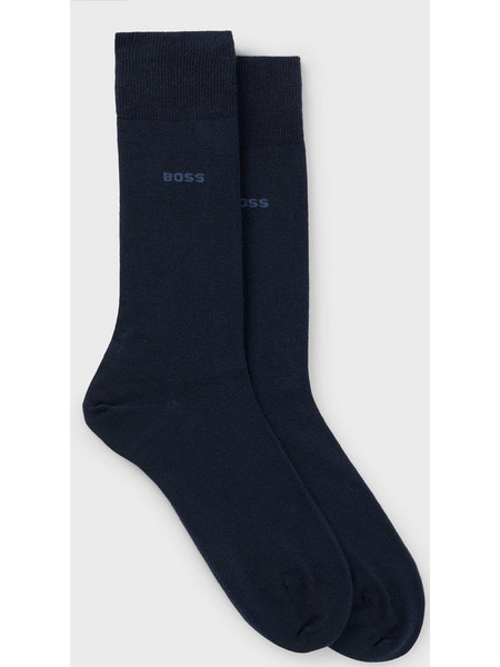 Hugo Boss Ανδρικές Κάλτσες Ψηλές Navy Μπλε 2Pack 50516616-401