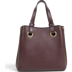 Passaggio Leather Γυναικεία Τσάντα Χειρός Δερμάτινη Μπορντό 5463-KR-18