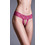 Milena By Paris Γυναικείο Sexy String Αυτοκινήτου με Δαντέλα & Πέρλες Φούξια 7759