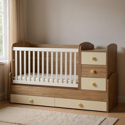 Dizain Baby Mia Πολυμορφική Κούνια για Στρώμα 60x110cm Beige