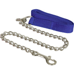 KERBL Οδηγός Βόλτας Ιμάντας με Αλυσίδα 250cm royal blue