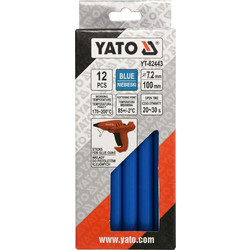 YATO glue sticks Ράβδοι σιλικόνης 7x100mm Μπλε 12 τεμάχια YT-82443