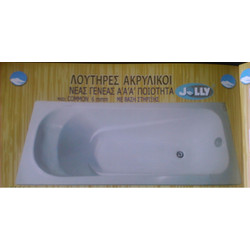 ΜΠΑΝΙΕΡΑ ΑΚΡΥΛΙΚΗ 160 X 70CM GLORIA COMMON ΜΕ ΣΕΤ ΣΤΗΡΙΞΗΣ (17-1670)