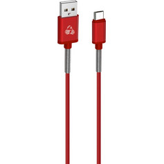 Powertech Regular USB 2.0 To Micro USB Cable Red Καλώδιο Κόκκινο 1m PTR-0018