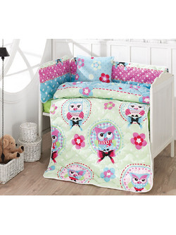 Beauty Home Art 5113 Σετ Κούνιας Pink/Ciel 6τμχ