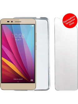 Volte-Tel Combo Slimcolor TPU Θήκη + Tempered Glass (Honor 5X 5.5") White