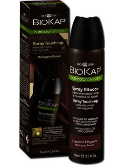 Biosline BioKap Nutricolor Touch Up Mahogany Brown Spray Βαφής Μαλλιών 75ml