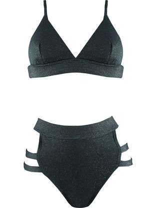 Gsecret Bikini Set Τριγωνάκι Ψηλόμεσο Brazil Κυπαρισσί WX206-6284