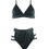 Gsecret Bikini Set Τριγωνάκι Ψηλόμεσο Brazil Κυπαρισσί WX206-6284