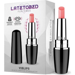 LateToBed Viblips Κλειτοριδικός Δονητής 9.5cm Μαύρος