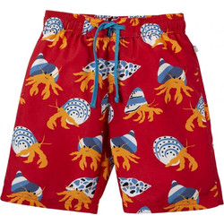 Frugi Totally Clawsome Παιδικό Μαγιό Βερμούδα για Αγόρι Κόκκινο