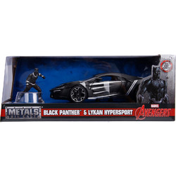 Simba Marvel Avengers Black Panther & Lykan Hypersport Μεταλλικό Μοντέλο Αυτοκίνητου 1:24